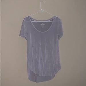 lavender flowy soft and sexy American eagle shirt